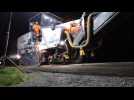 Travaux de nuit de renouvellement de chaussée à Bois l'Abesse
