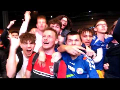 La fête au Rhenus après la victoire du Racing en Coupe de la Ligue