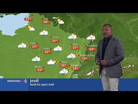 Le temps ce jeudi : averses et orages