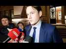 Me Pierre Giuriato, avocat de Jean-Marc Reiser, à la sortie de l'audition de son client