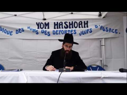 Yom HaShoah, lecture publique des noms des 4200 juifs alsaciens déportés par les nazis, dimanche 5 mai 2019 à Strasbourg