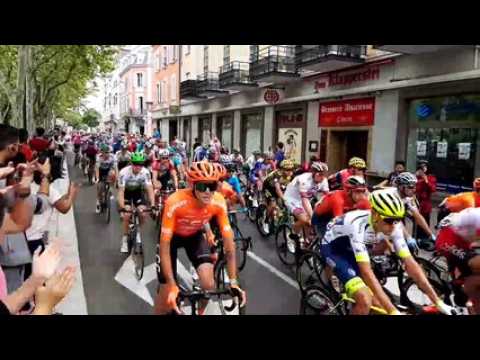 Tour de France: le passage du peloton rue Franklin et place du Marché à Mulhouse