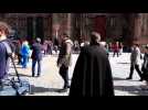Les cloches de la cathédrale de Strasbourg sonnent pour Notre Dame de Paris
