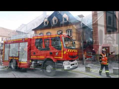 Incendie au centre-ville de Niederbronn-les-Bains