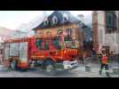 Incendie au centre-ville de Niederbronn-les-Bains