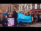 Les élèves manifestent au centre-ville de Strasbourg pour le climat