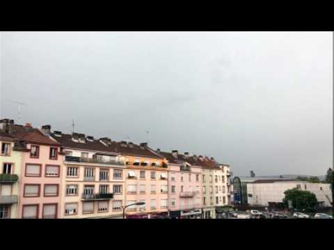 Un gros orage éclate à Epinal