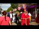 Défilé de la confrérie à  la foire aux grenouilles à Vittel