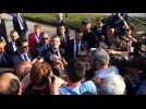 Bain de foule pour Emmanuel Macron à Saulxures-sur-Moselotte
