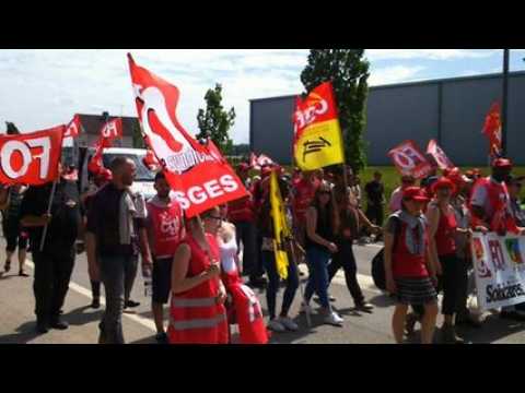 Vosges : blocage au rond-point de Chavelot contre la loi...