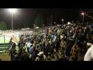 Coup de sifflet final au stade de la colombière. Les supporters d'Epinal raccompagnent les joueurs aux vestiaires sous les applaudissements.