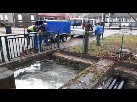 Gérardmer : les équipes s'activent sur le terrain dans le secteur du cours d'eau La Jamagne