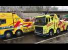 Op&eacute;ration p&eacute;rilleuse de remorquage d&rsquo;un camion accident&eacute; sur la RN57 - Label : Vosges Matin - Category : News