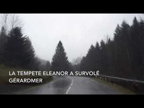 La tempête Eleanor dans le secteur de Gérardmer