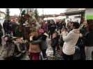 Mister Christmas se donne en spectacle sur le march&eacute; de No&euml;l &agrave; Vittel - Label : Vosges Matin - Category : News