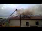 Les flammes ravagent une habitation &agrave; Hadol - Label : Vosges Matin - Category : News