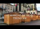 Les chalets du marché de Noël de Remiremont arrivent en ville