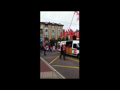 750 fonctionnaires défilent dans les rues d'Epinal