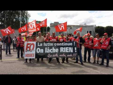Loi Travail : nouvelle manifestation devant la préfecture...