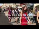 Première sortie pour Miss Vosges 2018, Amandine Lan, à la braderie de Remiremont