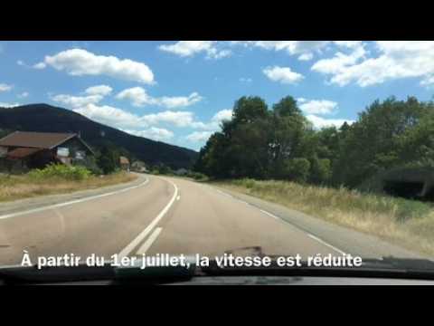 Vitesse limitée à 80 km/h
