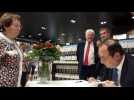 Fran&ccedil;ois Hollande &agrave; Contrex&eacute;ville  pour d&eacute;dicacer son livre - Label : Vosges Matin - Category : News