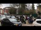 Manifestation spontan&eacute;e de motards devant la pr&eacute;fecture d'Epinal - Label : Vosges Matin - Category : News