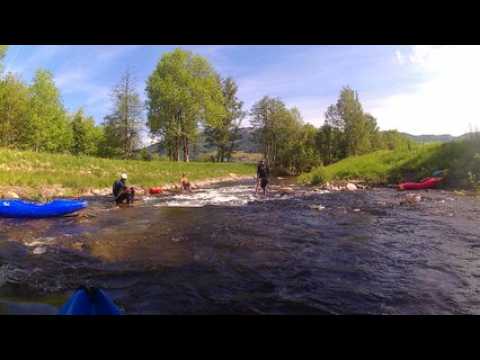 La Transvosgienne de canoë navigue sur la Moselotte