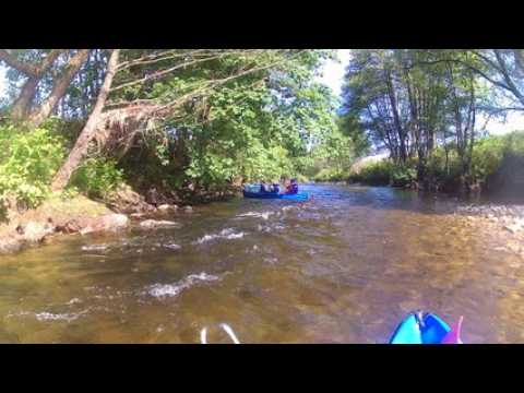 La Transvosgienne de canoë navigue sur la Moselotte