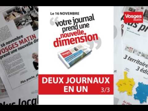Vosges Matin prend une nouvelle dimension : deux journaux en un (3/3)