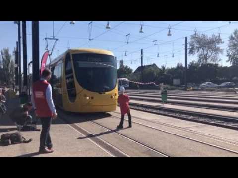 Action de sensibilisation aux dangers du tram