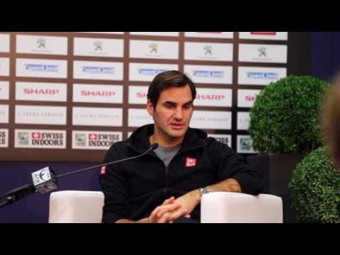 Tournoi de Bâle - conférence de presse de Roger Federer