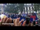 Les Bleus ont été visés par un projectile sur les Champs-Élysées [VIDÉO]