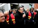 Philippe Carli devant les salari&eacute;s de L'Alsace &agrave; Mulhouse - Label : L'Alsace - Category : News