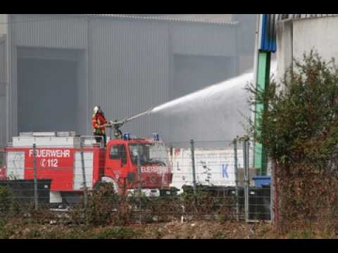 Incendie à Efringen-Kirchen: l'intervention des secours en images