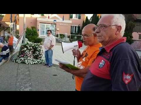 Retzwiller : manifestation contre la taxe d’assainissement de la comcom Sud Alsace