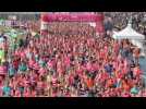 Huit mille Mulhousiennes: la vague rose en images