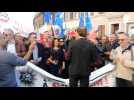 R&eacute;duction des APL : manifestation au domicile du d&eacute;put&eacute; Fuchs - Label : L'Alsace - Category : News