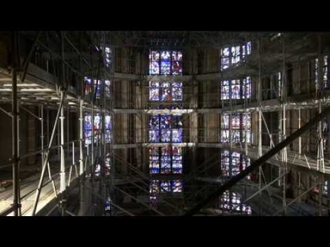 Thann: une "cathédrale" d'échafaudages dans la collégiale