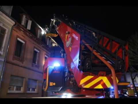 Incendie rue de la Comète à Mulhouse