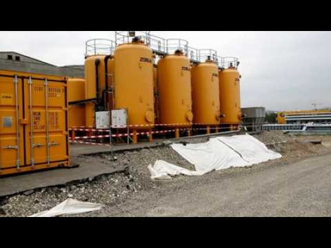 Le chantier de dépollution du lindane  de Novartis à  Hunigue