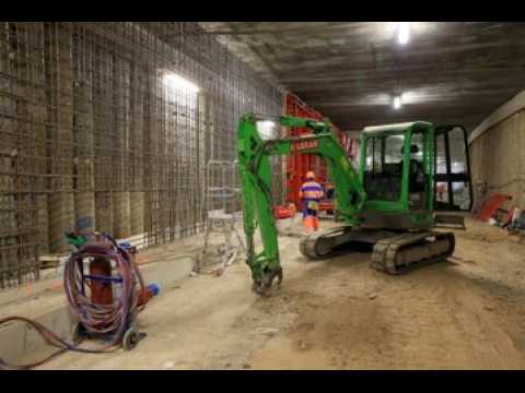 [Décembre 2016] Tunnel sous la gare de Mulhouse: le terrassement en vidéo