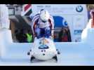 Dans la  descente de bobsleigh de Saint-Moritz avec Romain Heinrich - Label : L'Alsace - Category : Sport