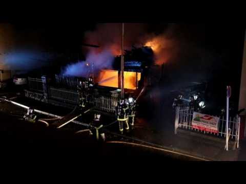 Incendie nocturne à Munster