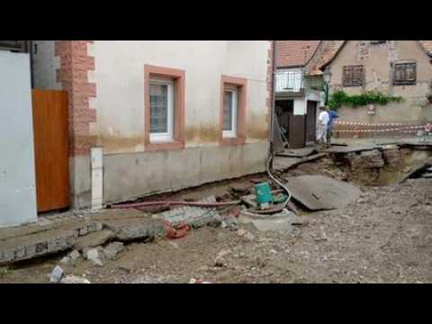 Wasselonne après l'orage de mardi...