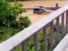 Inondations: l'autoroute A36 submergée à Mulhouse