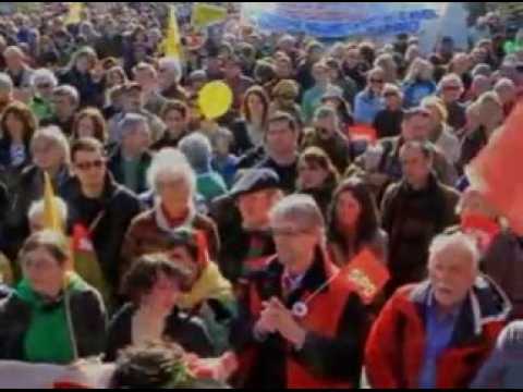 Manif pour la fermeture de Fessenheim, Ile du Rhin