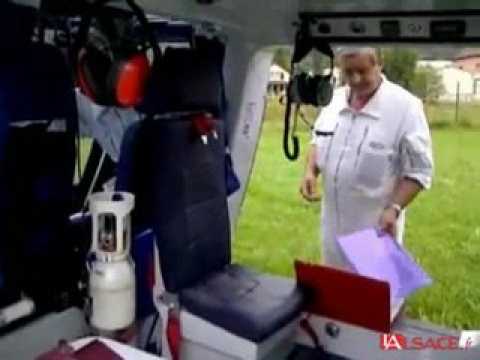 Intervention de l'hélicopère du SAMU 68 à Moosch