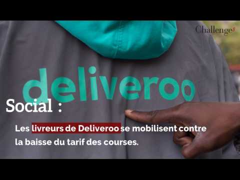 Social : Les livreurs de Deliveroo se mobilisent contre la baisse du tarif des courses. 