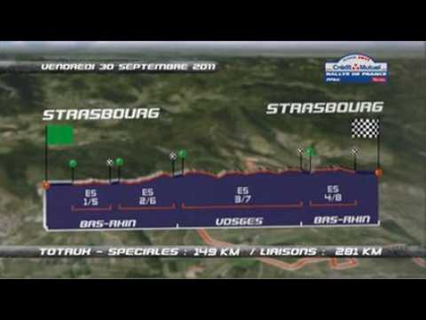 RALLYE FRANC ALSACE 2011 LE PARCOURS